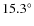 $15.3^\circ$