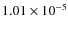$1.01 \times 10^{-5}$