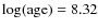 $\log({\rm age})=8.32$