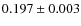 $0.197 \pm 0.003$