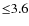 ${\leq}3.6$