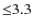 ${\leq}3.3$