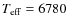 $T_{\rm eff} = 6780$