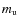 $m_{\rm u}$