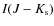 $I(J-K_{\rm s})$