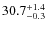 $\rm 30.7_{- 0.3}^{+ 1.4}$