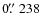 $0\hbox{$.\!\!^{\prime\prime}$ }238$