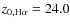 $z_{0,\rm H\alpha} = 24.0$