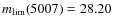 $m_{\rm lim}(5007) = 28.20$