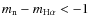 $m_{\rm n}-m_{\rm H\alpha} <-1$