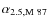 $\alpha_{\rm 2.5,M~87}$