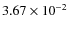 $3.67\times 10^{-2}$