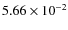 $5.66\times 10^{-2}$