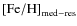 ${\rm [Fe/H]}_{{\rm med-res}}$
