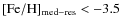 ${\rm [Fe/H]}_{{\rm med-res}} < -3.5$