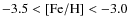 $-3.5 < {\rm [Fe/H]} < -3.0$