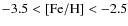 $-3.5 < {\rm [Fe/H]} < -2.5$