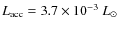 $L_{\rm acc}=3.7\times10^{-3}~L_{\odot}$