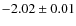$-2.02\pm0.01$