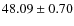 $48.09 \pm 0.70$
