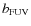 $b_{\rm FUV}$