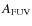 $A_{\rm FUV}$