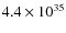 $4.4\times 10^{35}$