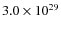 $3.0\times 10^{29}$