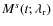 $M^{s}(t;\lambda_{\rm r})$