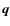 $\vec{q}$