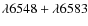 $\lambda 6548 + \lambda 6583$
