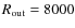 $R_{\rm out} = 8000$