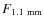 $F_{\rm 1.1~mm}$
