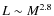 $L \sim M^{2.8}$