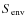 $S_{\rm env}$