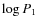 $\log P_1$