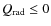 $Q_{{\rm rad}} \le 0$