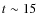 $t\sim 15$