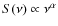 $S(\nu) \propto \nu^{\alpha}$