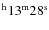 $^{\rm h}13^{\rm m} 28^{\rm s}$