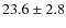 $23.6 \pm 2.8$