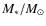 $M_*/M_{\odot}$