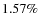 $1.57\%$