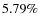 $5.79\%$