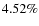 $4.52\%$