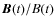 $\vec{B}(t)/B(t)$