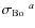 $\sigma_{\rm Bo}~^a$
