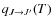 $q_{J\rightarrow J'}(T)$