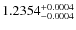 $1.2354^{\rm +0.0004}_{-0.0004}$