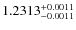$1.2313^{\rm +0.0011}_{-0.0011}$